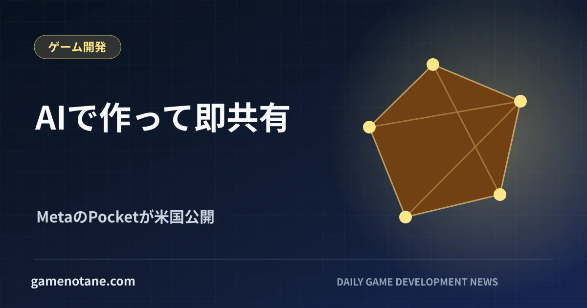 AIでゲームを作成し共有するイメージ